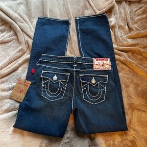 True Religion Women's Dark Blue Boot Cut Jeans